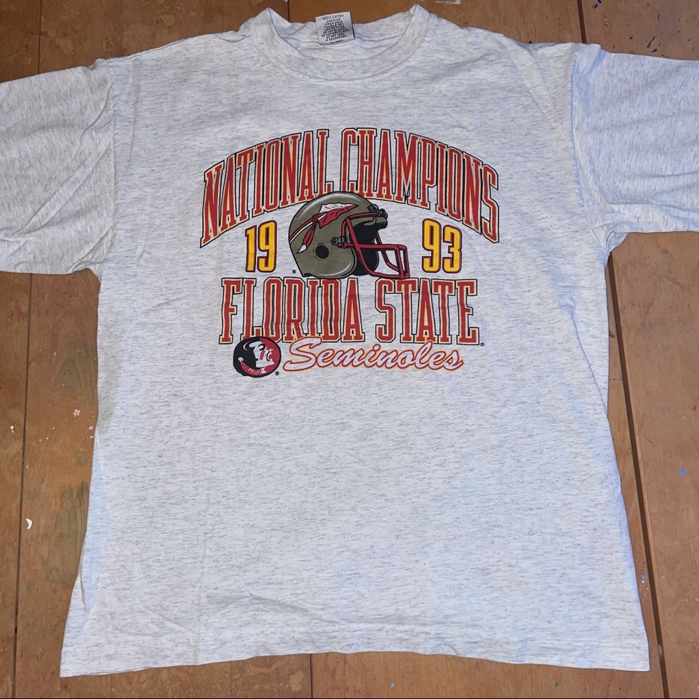 Vintage 93 Seminoles National Champions T Shirt L